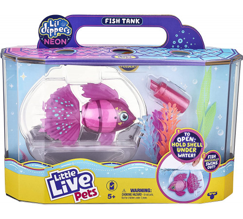 Детский магазин в Кишиневе в Молдове little live pets 26283 Интерактивная игрушка  lil ’dippers "Рыбка с аквариумом"