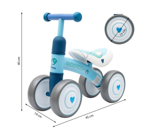 babymix 51001 baby bike fruit verde