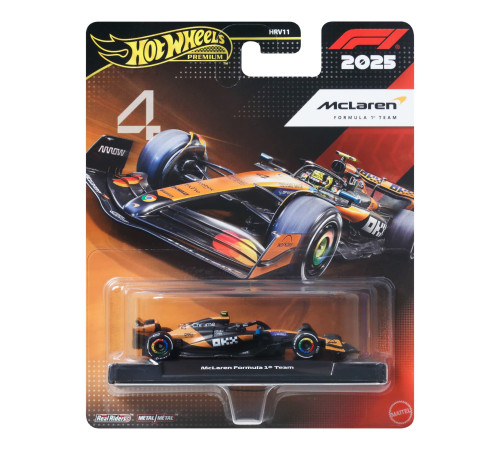  hot wheels jkd88 mașină "premium mclaren 2025 formula 1&reg; team #4"