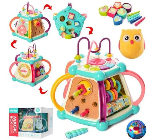 bibiin toys 648a-53 centru de joaca 7 în 1 "magic box"