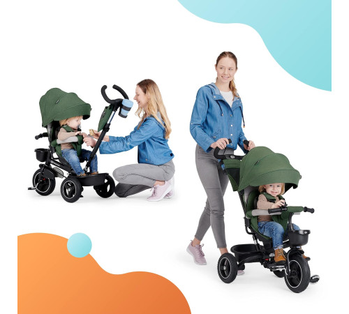 kinderkraft triciclu spinster gri