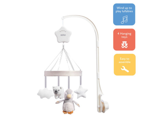 nuby id99613 carusel de pluș "little penguin"