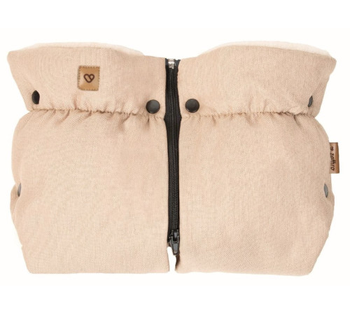  womar zaffiro Рукавички для коляски раздельные "beige wool premium"  melange beige