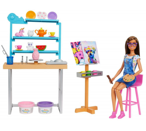  barbie hcm85 set de joc barbie "art studio"