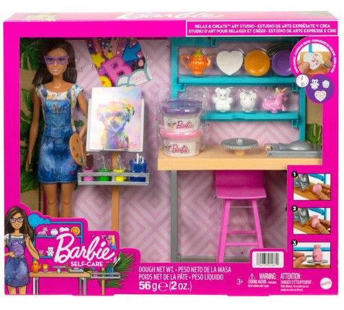 barbie hcm85 set de joc barbie "art studio"