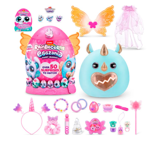 zuru 92106 ou surpriză cu jucărie moale "rainbocorns eggzania" (in sort.)
