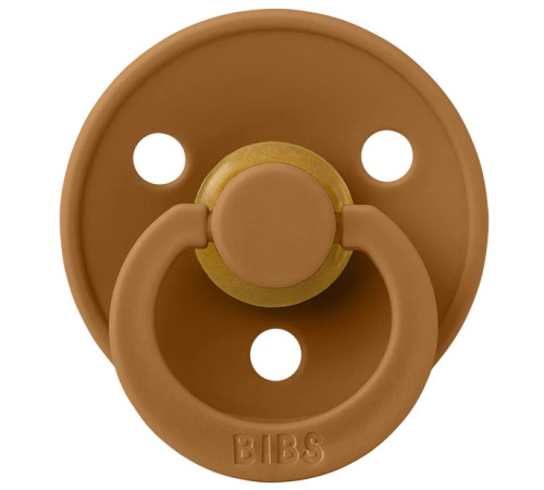  bibs Пустышка круглая латексная color s caramel (0-6 м.) 