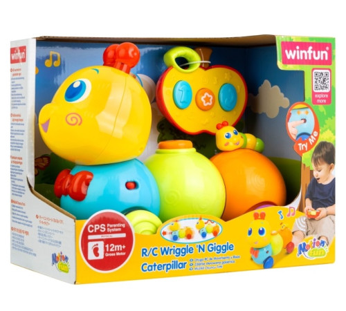 winfun 001140 jucarie interactiva cu rc sunete si lumini "omida"