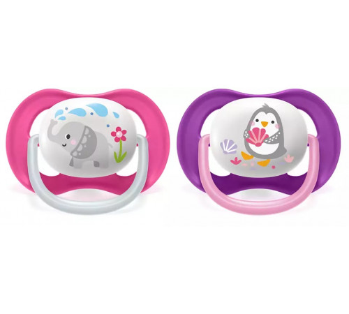 Питание и аксесcуары в Молдове avent scf080/08 Пустышка силиконовая ultra air  "animal"(6-18 м.) 2 шт.
