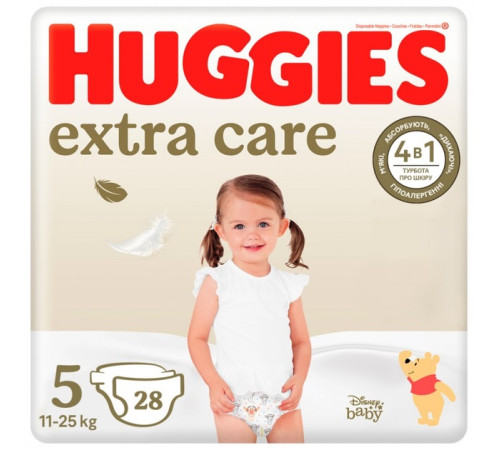 huggies extra care 5 (11-25 кг.) 28 шт.