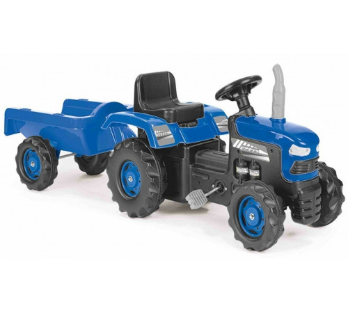  dolu 8253 tractor cu pedale si remorca albastru