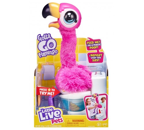 Little Live Pets 26222 Интерактивная игрушка "Фламинго Шербет Gotta-Go" little live pets 26222 Интерактивная игрушка "Фламинго Шербет gotta-go"