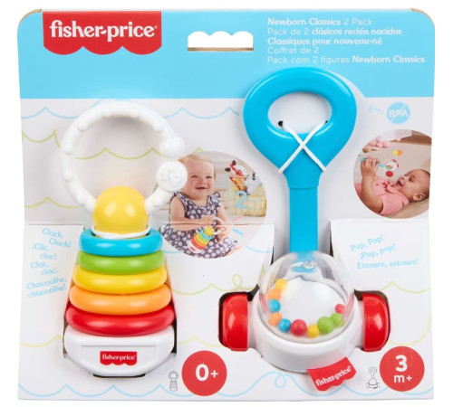 fisher-price jkp54 set de zornăitoare "newborn classic"