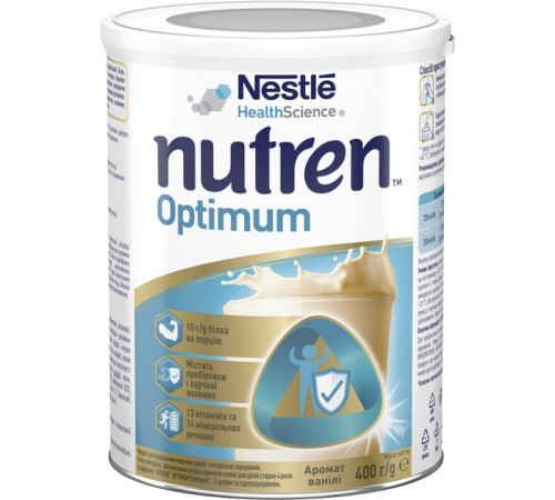 Сухая молочная смесь nestle nutren optimum (от 4 лет) 400 гр.