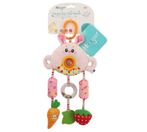hoogar hg01040067 Игрушка-подвеска "Зайчик" розовый