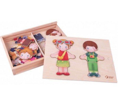 Детский магазин в Кишиневе в Молдове Classic World 54358 Деревянные пазлы "Одежда" classic world 54358 Деревянные пазлы "Одежда"