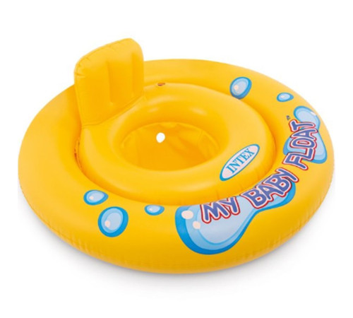  intex 59574 Детский надувной круг с вырезами для ног "my baby float" (1-2 лет.)