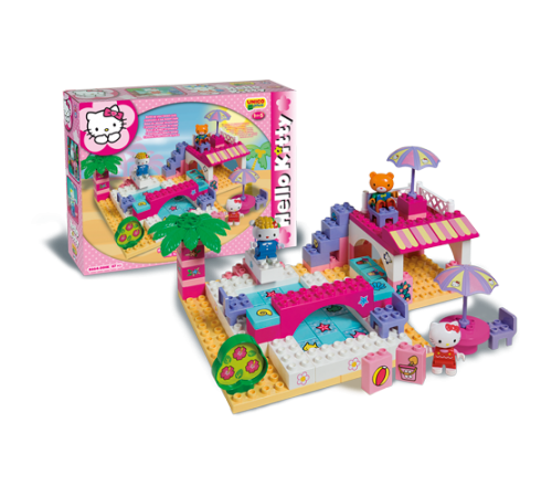 androni 8664-00hk constructor hellokitty "piscina” (89 el.) 