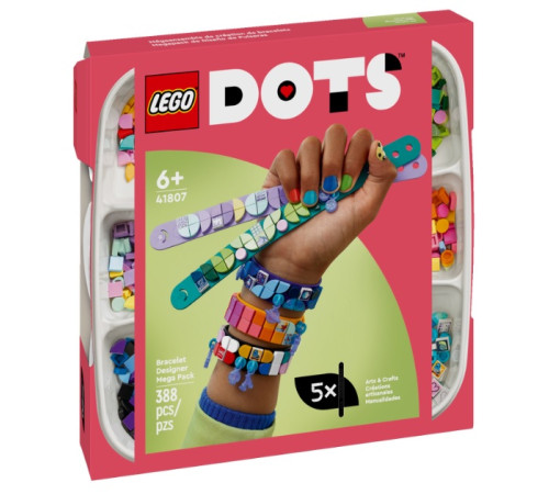  lego dots 41807 constructor "brățara designer mega pack" (388 el.)