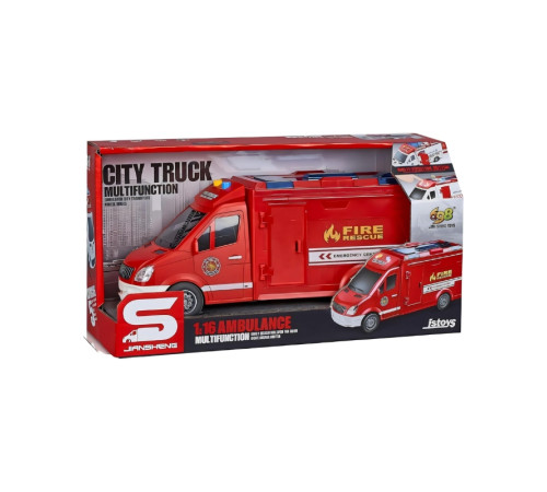 js126e ambulanță 1:16, jstoys (sunete si lumini)