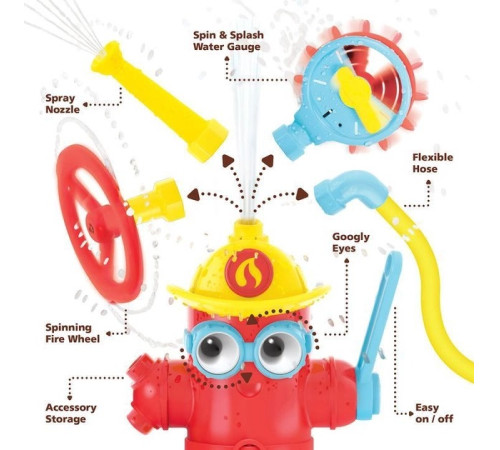 yookidoo 40204y jucărie de baie "ready freddy sprinkle"