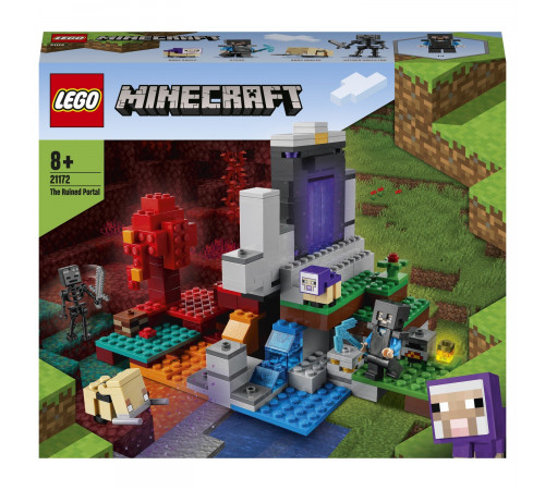 Детский магазин в Кишиневе в Молдове lego minecraft 21172 Конструктор "Разрушенный портал" (316 дет.)