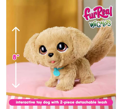 furreal friends 28162 cățeluș interactiv de pluș "wag-a-lots golden retriever"