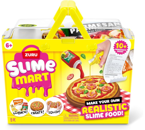  zuru slime mart 15905b Игровой набор "shopping basket &mdash; pizza"