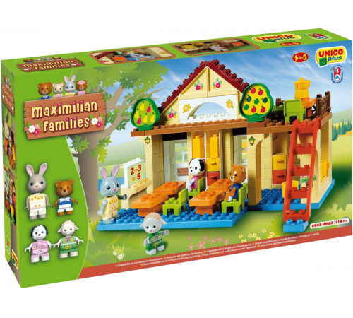  androni giocattoli  8932-0max Конструктор "Школа" (117 эл)