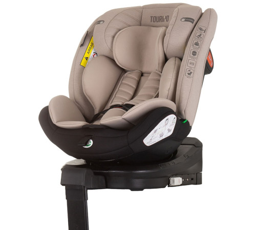 chipolino scaun auto "i-size isofix 360 tourino" stktrn02405ma (40-150 cm.) macadamia