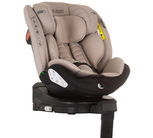 chipolino scaun auto "i-size isofix 360 tourino" stktrn02405ma (40-150 cm.) macadamia
