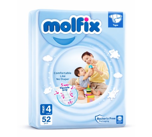  molfix maxi scutece 4 (7-14 kg) 52 buc.