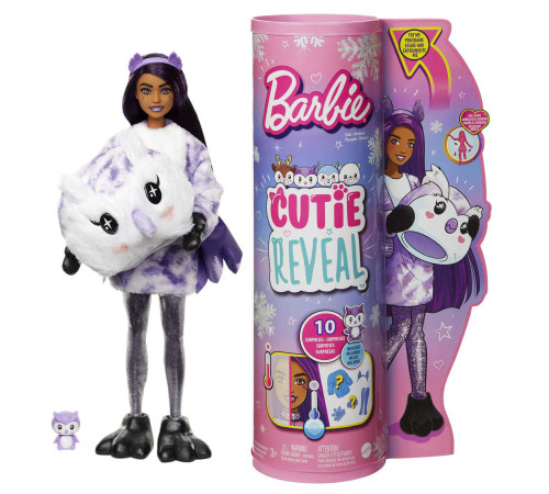 barbie hjl62  păpuşă "cutie reveal: bufniță"