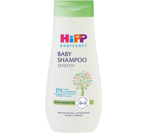 hipp 90117 sampon pentru bebelusi babysanft (200 ml)