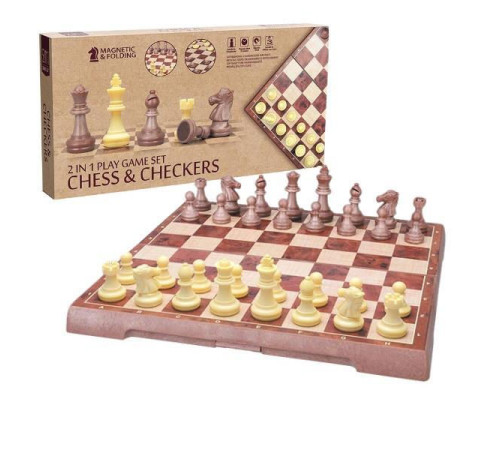 Детский&nbsp;магазин в Кишиневе в Молдове 43410 Настольный игровой набор 2 в 1: "Магнитные Шахматы и Шашки"
