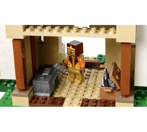 lego minecraft 21250 constructor „cetatea golem de fier” (868 el)