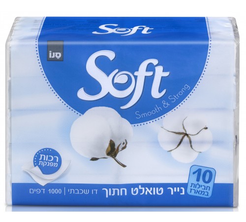 sano Мягкая туалетная бумага soft cut (100х100 см.)  352634