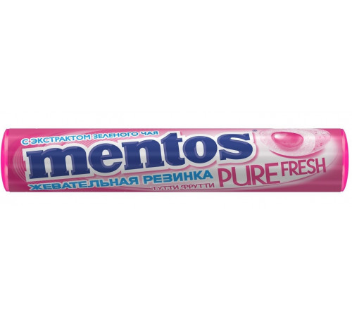 Детское питание в Молдове mentos Жевательная резинка pure fresh "Тутти-Фрутти" (15,5 гр.)