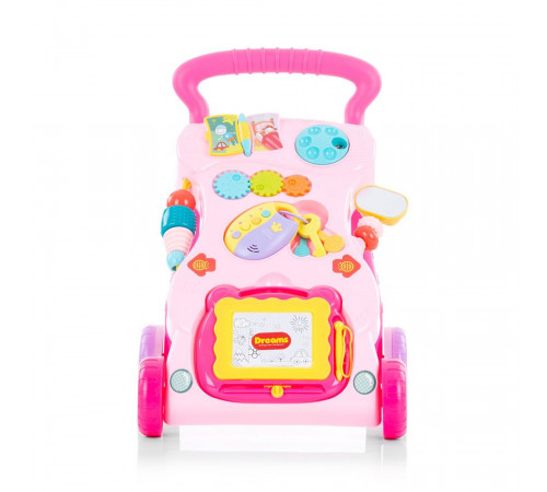 chipolino Ходунки-каталка "funny" mik02005fnp розовый