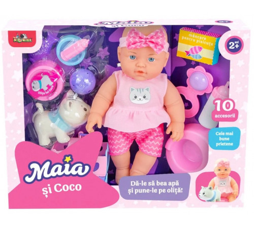  noriel int6047 set de joc "maia și pisicuta coco"