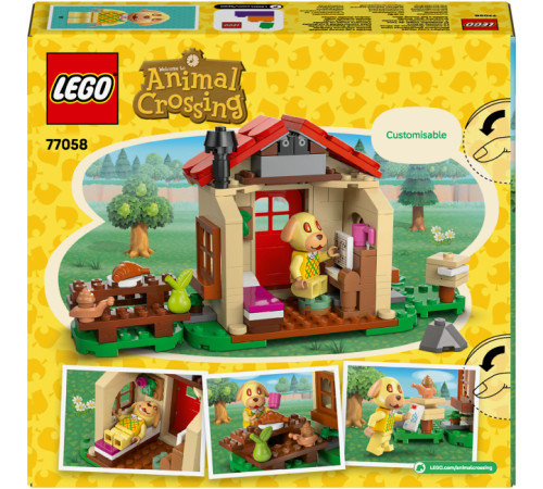 lego animal crossing 77058 constructor "casa confortabilă a lui goldie" (149 el.)