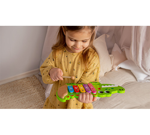 kids hits kh20/018 xilofon din lemn "crocodil"