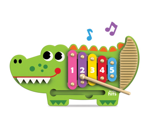 kids hits kh20/018 xilofon din lemn "crocodil"