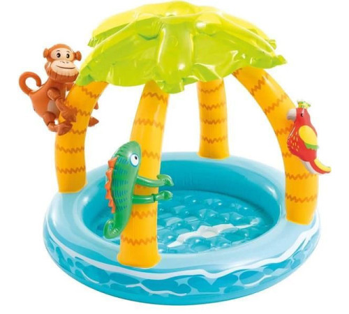 intex 58417 piscină gonflabilă pentru copii cu baldachin "insula tropicală”" (120 x 86 cm.)