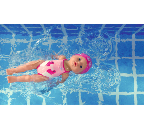 zapf creation 834060 păpuşă "baby born my first swim girl" (30 cm.) roz