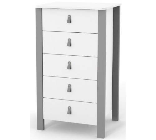  veres 34.1.351.2.32 Высокий комод 600 Монако (белый/графит)