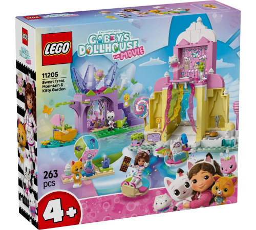  lego gabby's dollhouse 11205 Конструктор "Гора сладостей и сад феи Мяу" (263 эл.)