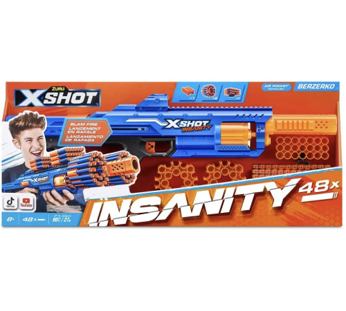  zuru 36610 blaster x-shot insanity berzerko 8 shot