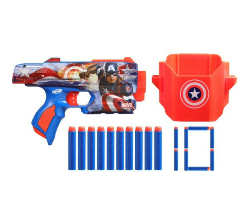 nerf  f9717 blaster "marvel captain america"