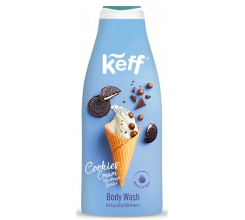  keff Гель-молочко для душа cookie cream (500 мл) 992447